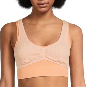 Peach Ribbed Women's Bralette